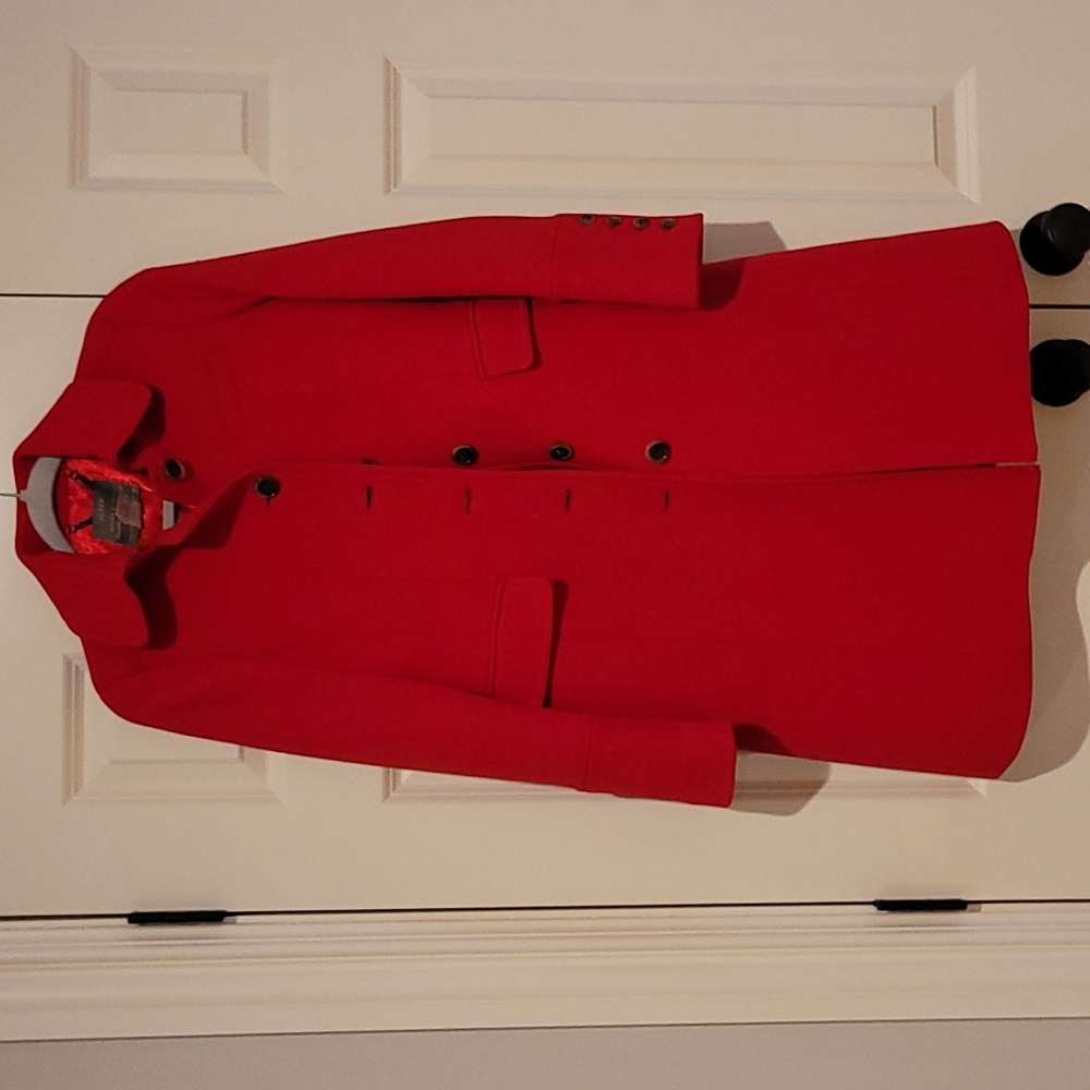Jcrew lady coat, size 0, double cloth